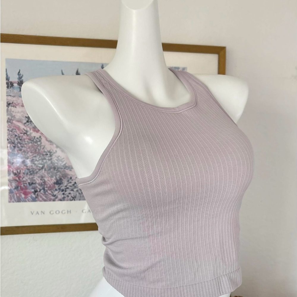 lululemon athletica Light Purple Ribbed Tank Top Sports Bra